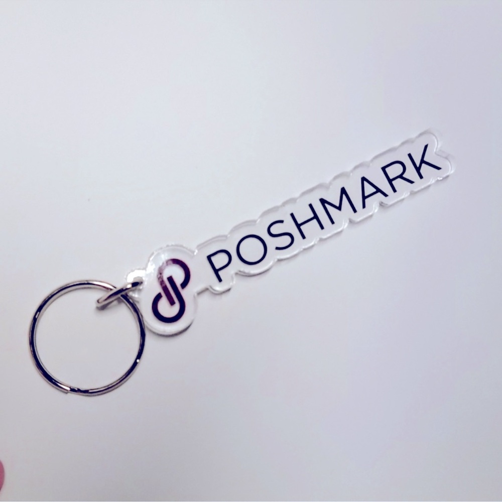 Poshmark Logo Word Keychain- NWOT